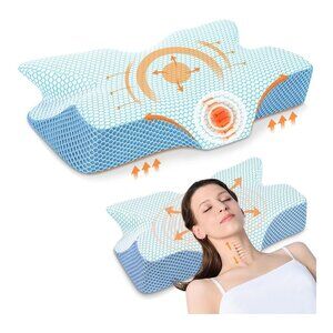 Anvo Queen Memory Foam Cervical Pillow - Ergonomic, CertiPUR-US, Relieves Neck P